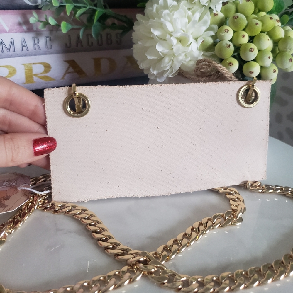 Leather Wallet insert with chain - Picture 4 of 10